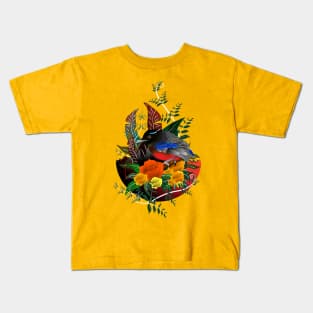 bird in his own paradise Kids T-Shirt